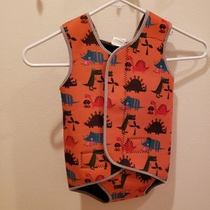 Sylphid brand infant 18 to 30 mo wetsuit with SPF 30+ and sturdy closure